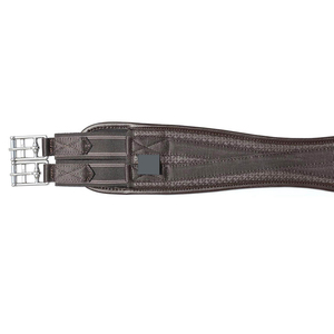 Sangle anatomique pour cheval avec doublure en polaire, finition en cuir, design confortable, boucles et anneaux réglables, équipement équestre personnalisé - Product Image 5