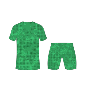 Conjunto de Camiseta de Fútbol de Camuflaje Verde para Hombre FEROCIOUS, Cuello en V, Manga Corta, Malla Transpirable, Uniforme de Fútbol para Adultos, Todas las Temporadas - Product Image 3