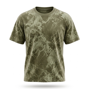เสื้อยืดโอเวอร์ไซส์สไตล์วินเทจลายฟอกสีแบบแอซิดวอช ผ้าฝ้าย ราคาส่งถูก - Product Image 1