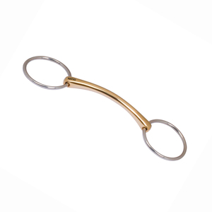 Bocado de Cobre Profesional con Anillo Suelto y Rodillo para Entrenamiento de Caballos, Equipo de Montar, Fabricante OEM, Venta al por Mayor de Bridas - Product Image 1