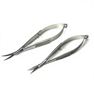 Ciseaux à ressort de précision pour manucure, extra-affûtés, multi-usages, à action à ressort, pour broderie, couture, cils et manucure - Product Image 1