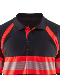 Camiseta Polo de Seguridad Unisex de Alta Visibilidad, Ropa de Trabajo Reflectante, Transpirable, de Secado Rápido, Uniforme para Construcción y Actividades al Aire Libre - Product Image 4