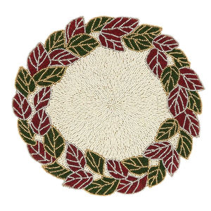 Handmade Embroidery Glass Seed Beaded <b>Placemat</b> <b>For</b> Parties Wedding Decorative Centrepiece Home Dining Coffee Elegant <b>Table</b> Mat - Product Image 3