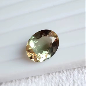 Pierre de soleil d'Oregon verte naturelle, rare couleur verte et champagne, belle couleur verte, forme ovale 7x9 mm, pierre précieuse en vrac pour la fabrication de bijoux - Product Image 3