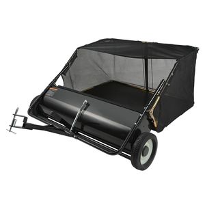 Spazzatrice per Prato Robusta da 44 Pollici con Sistema di Trazione, 25 Cu. Ft. Raccoglitore di foglie e erba di grande capacità, trainabile, per accessori e ricambi tosaerba da giardino - Product Image 3