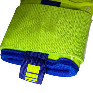 Guantes de Portero de Fútbol Unisex de PU con Dedos Completos, Cierre de Velcro, Transpirables, Antideslizantes, Amarillos - Product Image 4