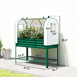 Jardinera Elevada con Invernadero de PE, Solución Ecológica para Cultivo en Exteriores - Product Image 2