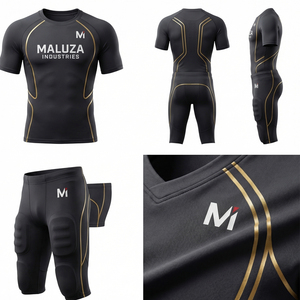 Ensemble de maillot et pantalon de football américain haut de gamme à séchage rapide et extensible MALUZA Industries Elite Gridiron - Product Image 6