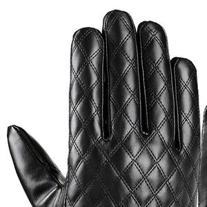 Guantes de Cuero de Invierno, Guantes de Conducción de Piel de Oveja Resistentes al Viento para Hombre, Guantes Clásicos de Cuero para Motocicleta - Product Image 6