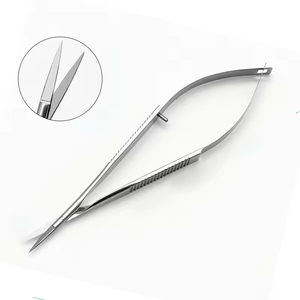 Ciseaux à ressort de qualité supérieure avec lames de précision affûtées, poignée ergonomique à ressort, pour usage professionnel - Product Image 4