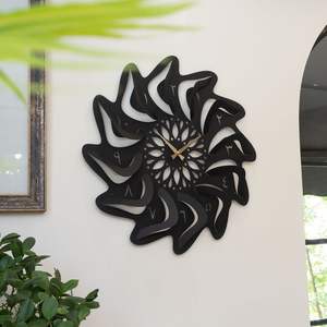 Elegante Reloj de Pared Islámico Decorativo de Hierro con Patrón Islámico Moderno que Mejora la Estética del Hogar - Product Image 6
