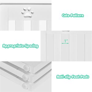 Recinto per Animali Domestici Moderno in Ferro e PVC a 4 Pannelli, 24 Piedi, con Chiusura a Pulsante, per Cani di Piccola Taglia, Ideale per Soggiorno o Ufficio - Product Image 5