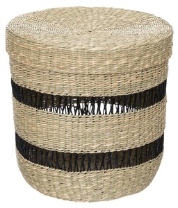 Cesta de mimbre negra con punta abierta, hecha a mano, para almacenamiento, venta al por mayor, ecológica, fabricada en Vietnam - Product Image 2