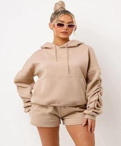 Nuevo Conjunto Deportivo de Invierno con Logotipo Personalizado, Chaqueta Corta y Pantalones Deportivos, 2 Piezas, para Mujer - Product Image 4