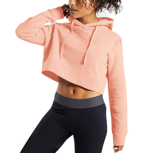 Haut court à capuche pour femme de haute qualité, à manches longues, respirant, idéal pour le fitness et le yoga en extérieur - Product Image 3