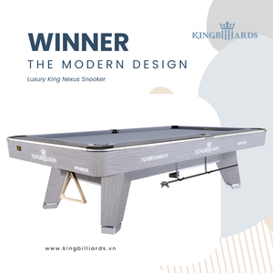 Mesa de Billar Premium King Winner de Pizarra 292x164cm Personalizable con Bolsillos de 108mm y 110mm, Goma K55, Proveedor OEM de Vietnam - Product Image 3