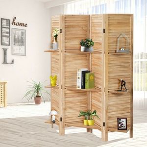 Divisorio Moderno Pieghevole in Metallo a 4 Pannelli, Portatile e Autoportante - Product Image 3