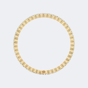 Pulsera de Diamantes Redondos de 8.00CTW, Oro de 14k, Diamantes Cultivados en Laboratorio, Color D, VVS, Engaste de Garras, Pulsera de Eternidad Tipo Tenis para Mujer - Product Image 5