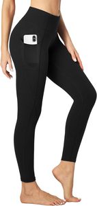Ladies Casual High Waist Fitness <b>Leggings</b> Breathable Anti-Bacterial Side <b>Pocket</b> Stretch Yoga Pants Gym Workout Running Custom - Product Image 5