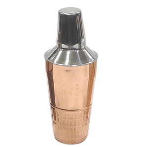 Professional 24oz Copper Plated Cocktail Shaker Etched Topographic <b>Map</b> Design Stainless Steel Cobbler Shaker Barware Wholesale - Product Image 3