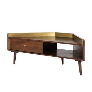 Un mueble de madera de teca para la sala de estar se puede usar para colocar una televisor. Diseño moderno apto para uso en interiores. Equipado con cajones - Product Image 1