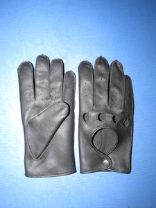 Gants de conduite en cuir véritable perforés et respirants pour hommes et femmes – Gants de luxe classiques et tendance en gros - Product Image 2