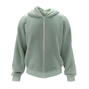 Sweat à capuche zippé pour homme, coupe classique, grammage lourd 550g, 100% coton molletonné, logo frontal, fabricant OEM ODM Marque privée W - Product Image 6