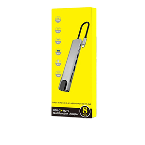 Station d'accueil USB-C 8-en-1 avec HDMI 4K, Ethernet RJ45, lecteur de cartes SD/TF et charge rapide PD 100W pour ordinateur portable - Product Image 4