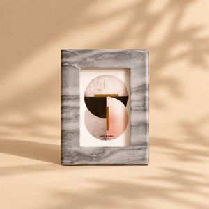beige <b>heart</b> stone <b>photo</b> <b>frame</b> natural marble picture <b>frame</b> handmade tabletop <b>frame</b> decorative home decor rectangular <b>photo</b> new - Product Image 2