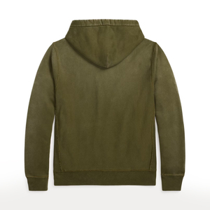 Premium Spring Custom Garment Dyed Vintage Washed Cotton Fleece <b>Brushed</b> Inner Men's Heavyweight Oversized Pullover Hoodie OEM - Product Image 2