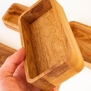 rectangular acacia serving <b>tray</b> with handles round acacia <b>tray</b> for table serving square acacia <b>tray</b> for <b>snacks</b> oval acacia - Product Image 2