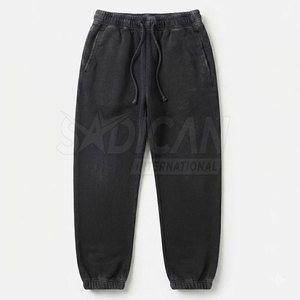 New Arrival Heavyweight Distressed <b>Embroidery</b> <b>Set</b> Men Pullover Hoodie And Jogger Pants Casual Streetwear Two Piece Outfit - Product Image 4