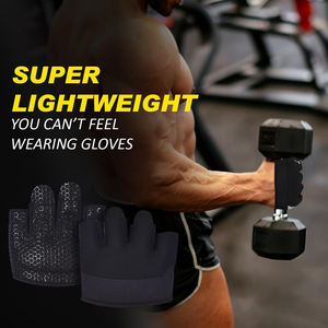 Guantes Deportivos de Cuero Personalizados para Entrenamiento, Fisicoculturismo, Fitness, Antideslizantes, Transpirables, de Medio Dedo, para Levantamiento de Pesas - Product Image 5
