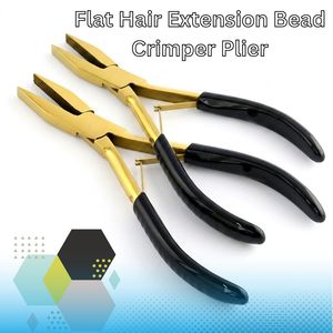 Pinza de crimpado de acero inoxidable premium para extensiones de cabello, de alta resistencia, con agarre de goma antideslizante, para micro/nano anillos e I-Tip, uso comercial. - Product Image 6