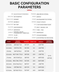Meetneng I3 7th Gen Cảm Ứng Bảng Điều Chỉnh Công Nghiệp <span class=keywords><strong>PC</strong></span> 10.4/12.1/15/17/19 Inch LCD Wall Mount Android/<span class=keywords><strong>Windows</strong></span> Bảng Điều Chỉnh <span class=keywords><strong>PC</strong></span> - Product Image 4