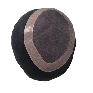 Human Hair Mono Base Toupee Bonnet <b>Wig</b> for <b>Men</b> with Bangladesh Hair Patches and Taz Hair - Product Image 1