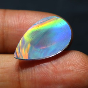 Joyería de Ópalo Monarca Doble, Hecha a Mano, Colorida, con Múltiples Destellos, Diseño de Mariposa Monarca, Piedra de Ópalo de Fuego - Product Image 4