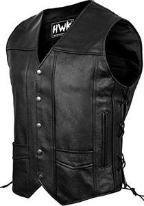 Classic High Quality <b>Brown</b> Suede Cowboy <b>Vest</b> | Men's Casual High Street Leather Outerwear Breathable Quick Dry Winter - Product Image 6