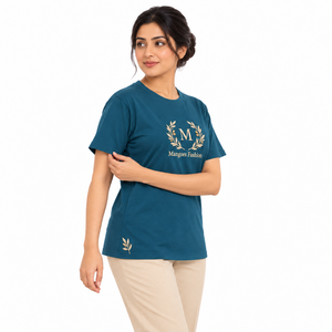 T-shirt court tricoté 100 % coton décontracté, respirant, écologique, anti-plis, anti-rétrécissement, grande taille pour femme – Vente en gros depuis l'entrepôt américain - Product Image 3