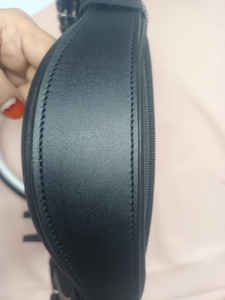 Brida de caballo de cuero real de alta calidad con banda de nariz patentada Fabricante mayorista de relleno blanco para accesorios de equitación - Product Image 3