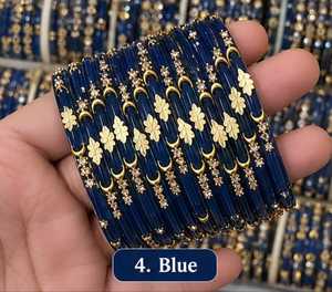 Latest Chandni Bangles for Women Traditional Indian/<b>Pakistani</b> Wedding Fashion Bangles <b>Jewelry</b> Set's New Style Trending Bangle's - Product Image 5