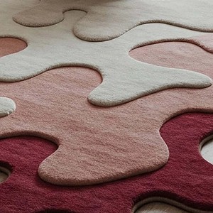 Modern abstract irregular shape Hand Tufted rug soft plush living room carpet luxury artistic <b>floor</b> mat contemporary home decor - Product Image 6
