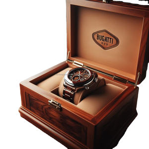 Cajas de reloj de madera con logotipo a medida para contenedores de embalaje de regalo Premium Almacenamiento de relojes de madera Premium - Product Image 1