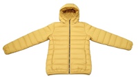 Veste matelassée pour homme sur mesure en gros avec fermeture éclair, finition brillante et capuche
