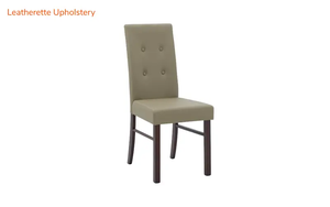 Solid Wood Dining <b>Table</b> Set 4 Seater, Rectangular Wooden <b>Table</b> with Upholstered High Back Chairs, Modern Dining Furniture - Product Image 3