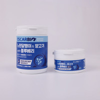 [abone] ESCARBIO Slow Snail Lamb Blueberry High-Protein Sensitive Digestion Dog Food Topper Probiotik Alami untuk Kulit dan Bulu