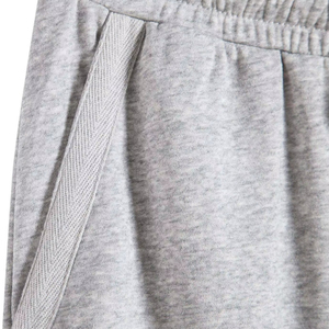 Shorts Bermuda en coton gris pour homme avec cordon de serrage à la taille et poches, style décontracté - Product Image 6