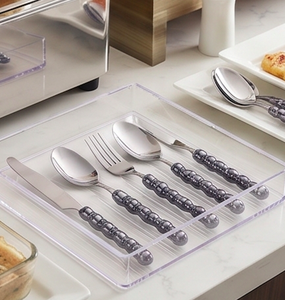 Elegant <b>Black</b> Bubble Handle Stainless Steel Flatware <b>Set</b> With High Mirror Polish <b>Cutlery</b> For Wedding Home Restaurant - Product Image 5