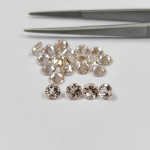 Morganita de melocotón Natural de grado AAA de 7mm, corte redondo facetado, joyería de piedras preciosas calibradas sueltas, nuevo producto hecho a mano a precio - Product Image 2