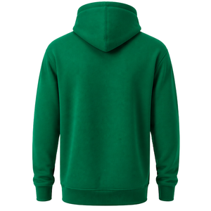 Sudadera con capucha personalizada para hombre, color verde esmeralda, manga larga, corte regular, forro polar, con capucha con cordón y bolsillo canguro, estilo urbano - Product Image 2